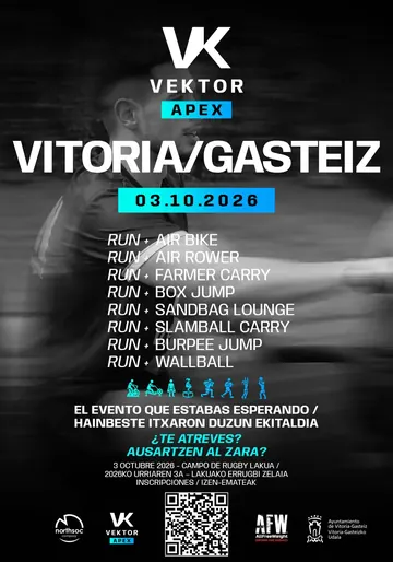 Cartel oficial de Vitoria-Gasteiz 2026 (11 oct 2026 · Apex 06)